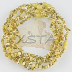 Amber teething necklaces polished mix green Amber teething necklaces polished mix green